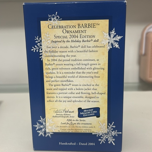 NWT Barbie collector’s series Celebration ornament special 2004 edition - Picture 2 of 15